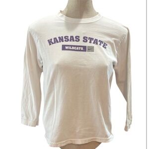 Vtg Nike Kansas State Wildcats T-shirt long sleeve white size 12–14 M boys girls